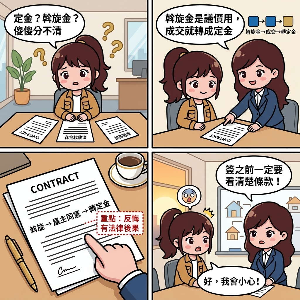 房產知識卡 — 定金、斡旋金差別一次搞懂